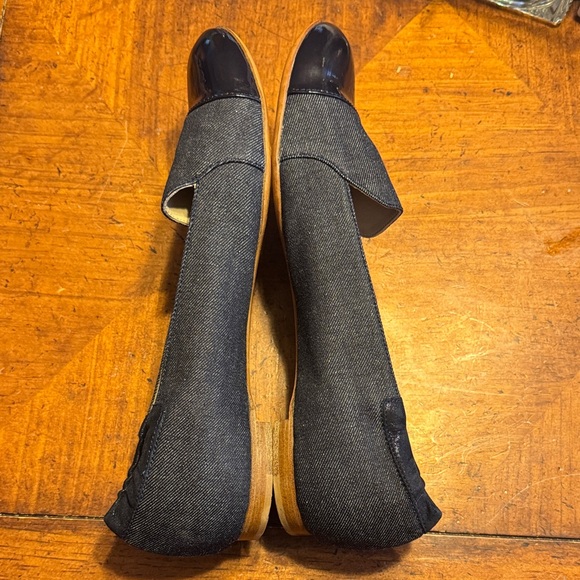 AGL Women's Navy Denim Flats - Picture 8 of 12